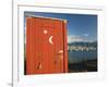 Outhouse and Boat Harbor, Homer, Kenai Peninsula, Alaska, USA-Walter Bibikow-Framed Photographic Print