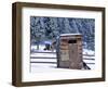 Outhouse at Elkhorn Ghost Town, Montana, USA-Chuck Haney-Framed Photographic Print
