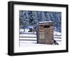 Outhouse at Elkhorn Ghost Town, Montana, USA-Chuck Haney-Framed Photographic Print