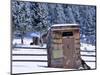 Outhouse at Elkhorn Ghost Town, Montana, USA-Chuck Haney-Mounted Photographic Print