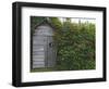 Outhouse Built in 1929 Surrounded by Blooming Elderberrys, Homer, Alaska, USA-Dennis Flaherty-Framed Photographic Print