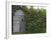 Outhouse Built in 1929 Surrounded by Blooming Elderberrys, Homer, Alaska, USA-Dennis Flaherty-Framed Photographic Print