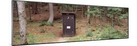 Outhouse in a Forest, Adirondack Mountains, New York State, USA-null-Mounted Photographic Print