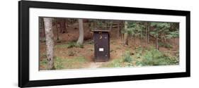 Outhouse in a Forest, Adirondack Mountains, New York State, USA-null-Framed Photographic Print