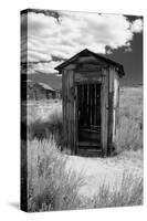 Outhouse in Ghost Town, Bodie, California-George Oze-Stretched Canvas