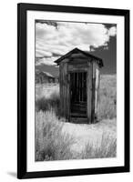 Outhouse in Ghost Town, Bodie, California-George Oze-Framed Photographic Print