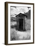 Outhouse in Ghost Town, Bodie, California-George Oze-Framed Photographic Print