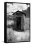 Outhouse in Ghost Town, Bodie, California-George Oze-Framed Stretched Canvas