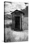 Outhouse in Ghost Town, Bodie, California-George Oze-Stretched Canvas