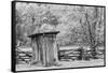 Outhouse, Pioneer Homestead, Great Smoky Mountains National Park, North Carolina-Adam Jones-Framed Stretched Canvas