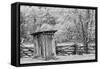 Outhouse, Pioneer Homestead, Great Smoky Mountains National Park, North Carolina-Adam Jones-Framed Stretched Canvas