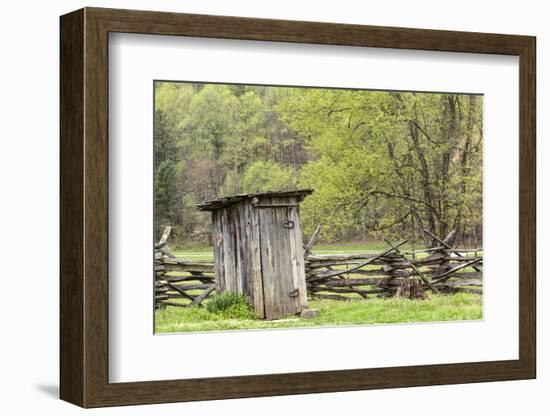 Outhouse, Pioneer Homestead, Great Smoky Mountains National Park, North Carolina-Adam Jones-Framed Photographic Print