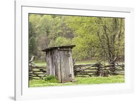 Outhouse, Pioneer Homestead, Great Smoky Mountains National Park, North Carolina-Adam Jones-Framed Photographic Print