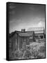 Outhouse Sitting Behind the Barn on a Farm-Bob Landry-Framed Stretched Canvas