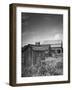 Outhouse Sitting Behind the Barn on a Farm-Bob Landry-Framed Premium Photographic Print