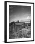 Outhouse Sitting Behind the Barn on a Farm-Bob Landry-Framed Photographic Print