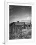 Outhouse Sitting Behind the Barn on a Farm-Bob Landry-Framed Photographic Print