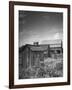 Outhouse Sitting Behind the Barn on a Farm-Bob Landry-Framed Photographic Print