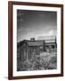 Outhouse Sitting Behind the Barn on a Farm-Bob Landry-Framed Photographic Print