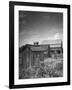 Outhouse Sitting Behind the Barn on a Farm-Bob Landry-Framed Photographic Print