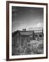 Outhouse Sitting Behind the Barn on a Farm-Bob Landry-Framed Photographic Print