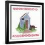 Outhouse with Wheelbarrow-Debbie McMaster-Framed Giclee Print