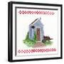 Outhouse with Wheelbarrow-Debbie McMaster-Framed Giclee Print