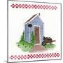 Outhouse with Wheelbarrow-Debbie McMaster-Mounted Giclee Print