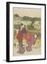 Outing at Muko Jima, 1787-Torii Kiyonaga-Framed Giclee Print