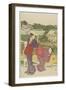 Outing at Muko Jima, 1787-Torii Kiyonaga-Framed Giclee Print