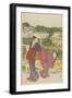 Outing at Muko Jima, 1787-Torii Kiyonaga-Framed Giclee Print