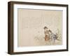 Outing in the Autumn Filed, C.1830-44-Ueda K?kei-Framed Giclee Print