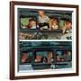 "Outing" or "Coming and Going", August 30,1947-Norman Rockwell-Framed Giclee Print