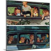 "Outing" or "Coming and Going", August 30,1947-Norman Rockwell-Mounted Giclee Print