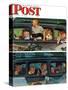 "Outing" or "Coming and Going" Saturday Evening Post Cover, August 30,1947-Norman Rockwell-Stretched Canvas