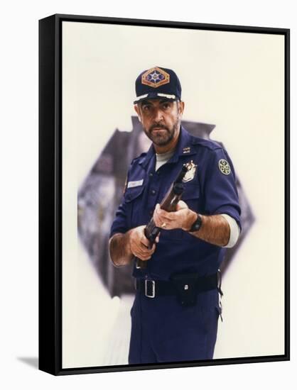 OUTLAND by PeterHyams with Sean Connery en, 1981 (photo)-null-Framed Stretched Canvas