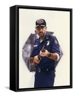 OUTLAND by PeterHyams with Sean Connery en, 1981 (photo)-null-Framed Stretched Canvas