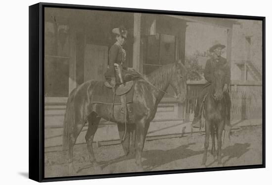 Outlaw And Bandit Queen Belle Starr-Roeder Brothers-Framed Stretched Canvas