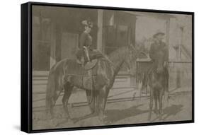 Outlaw And Bandit Queen Belle Starr-Roeder Brothers-Framed Stretched Canvas