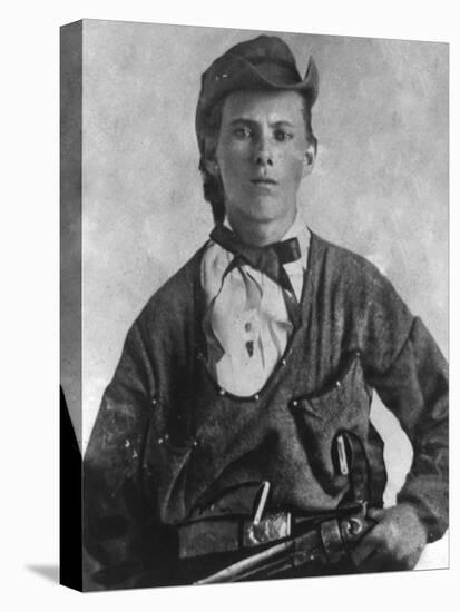 Outlaw Jesse James Portrait Photograph-Lantern Press-Stretched Canvas