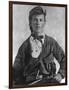 Outlaw Jesse James Portrait Photograph-Lantern Press-Framed Art Print