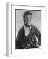 Outlaw Jesse James Portrait Photograph-Lantern Press-Framed Art Print