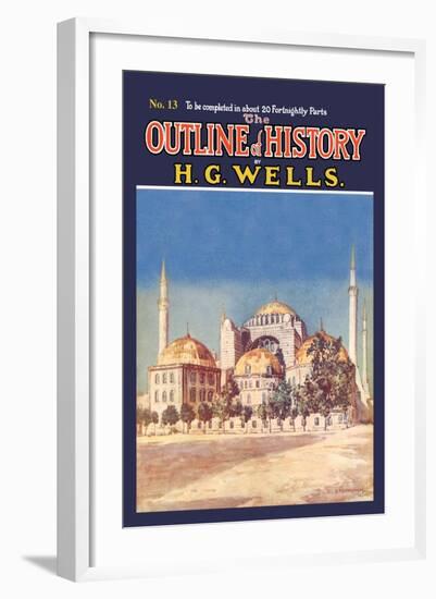 Outline of History by H.G. Wells, No. 13: Mosque-null-Framed Art Print