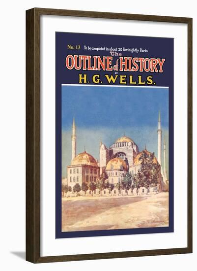 Outline of History by H.G. Wells, No. 13: Mosque-null-Framed Art Print