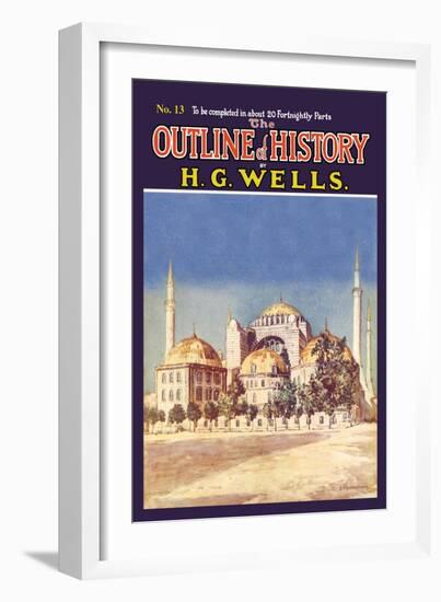 Outline of History by H.G. Wells, No. 13: Mosque-null-Framed Art Print