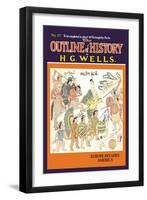 Outline of History by H.G. Wells, No. 17: Europe Invades America-null-Framed Art Print