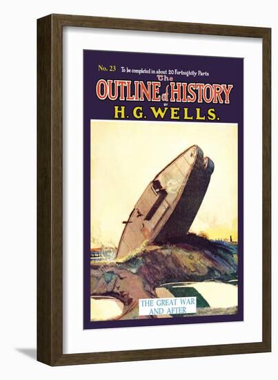 Outline of History by H.G. Wells, No. 23: The Great War and After-null-Framed Art Print