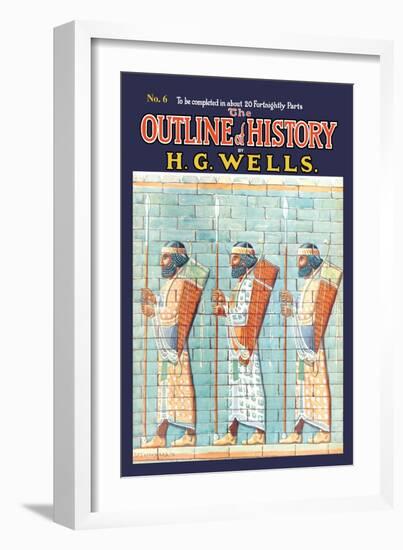 Outline of History by H.G. Wells, No. 6: Warriors-null-Framed Art Print