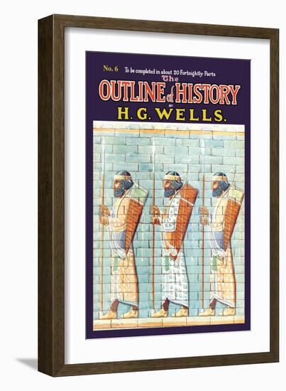 Outline of History by H.G. Wells, No. 6: Warriors-null-Framed Art Print