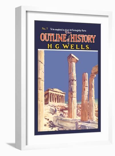 Outline of History by H.G. Wells, No. 7: Ruins-null-Framed Art Print